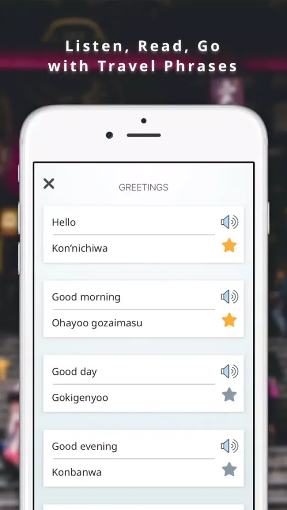 Travel Phrase: English - Japanese Go & Learn Screenshots