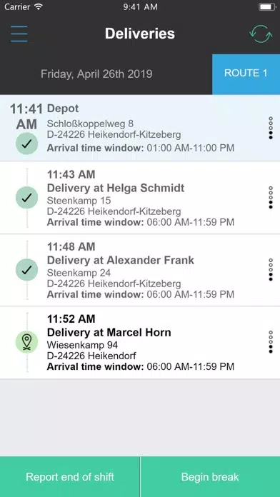 Captures d'écran de Dispatch Now