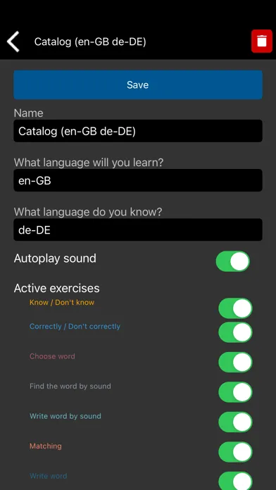 Tangkapan layar Learn words by smart cards