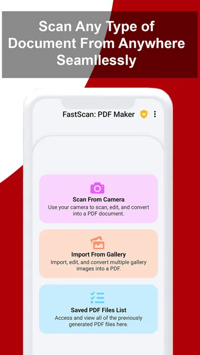 Ảnh chụp màn hình của FastScan: Image to PDF Maker