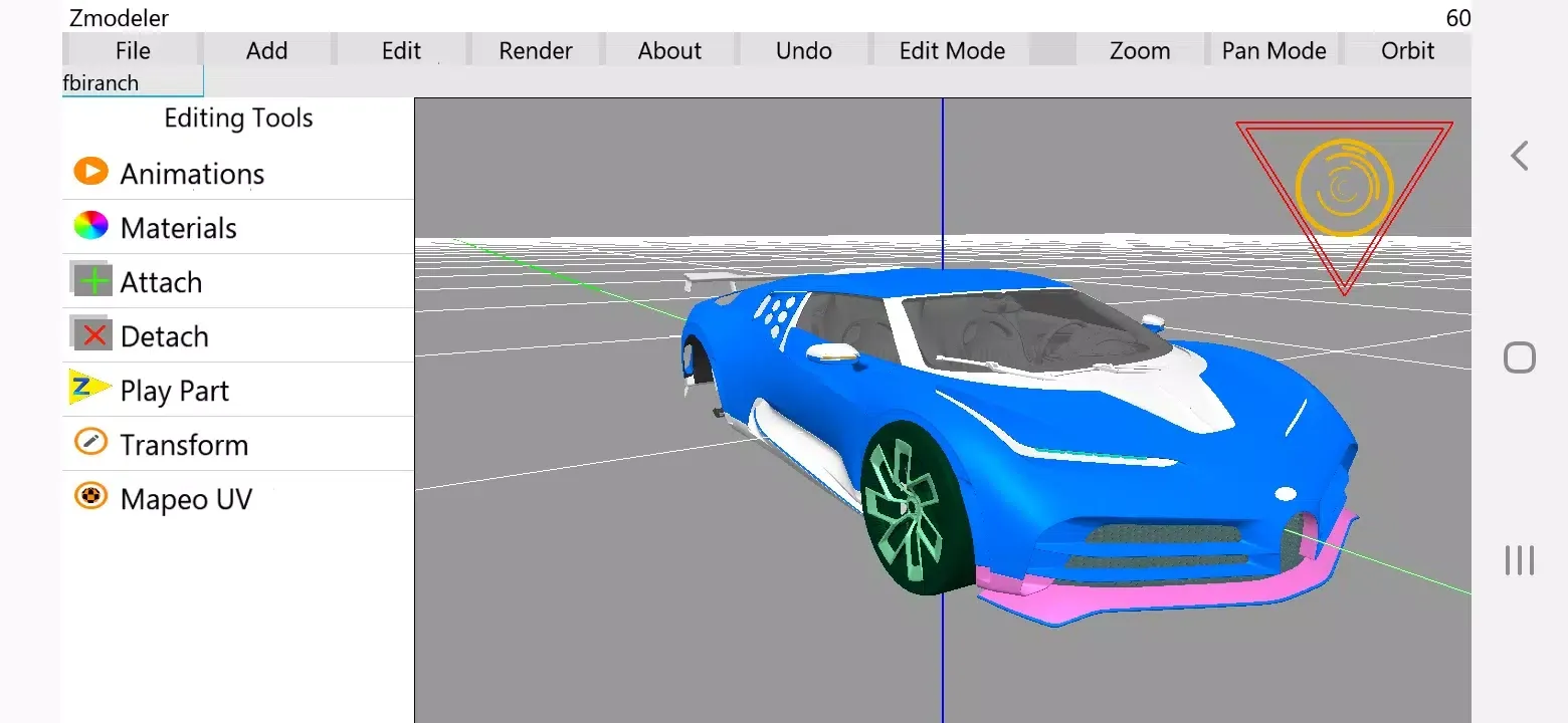 Скриншоты ZModeler for Android