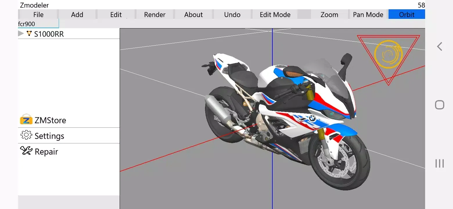 Скриншоты ZModeler for Android