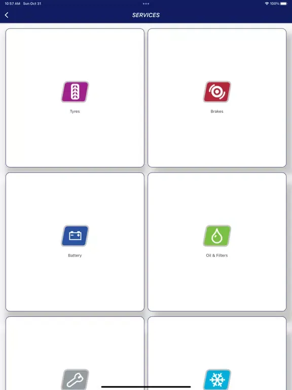 Tangkapan layar My Fasttrack Emarat iPad 