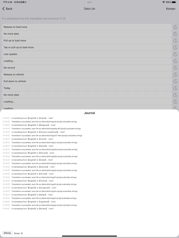 Tangkapan skrin Code translate- translator app iPad 