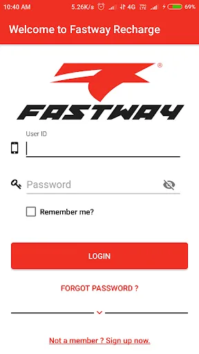 Captures d'écran de Fastway recharge