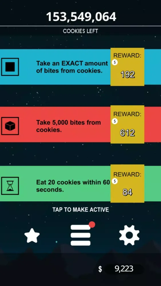Tangkapan layar Cookie Cruncher!