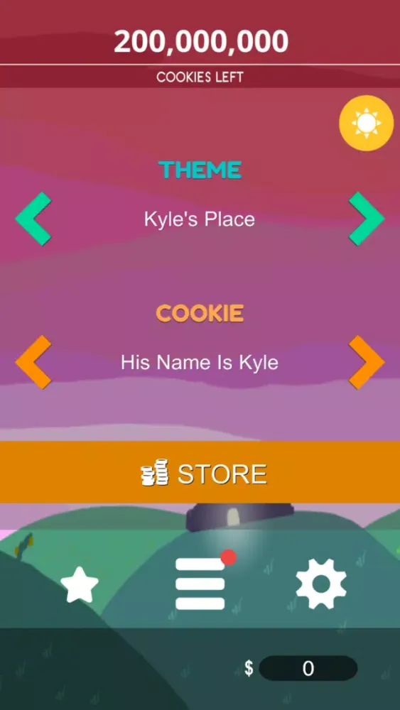 Tangkapan layar Cookie Cruncher!