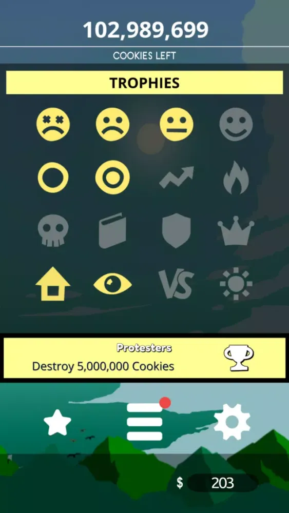 Tangkapan layar Cookie Cruncher!