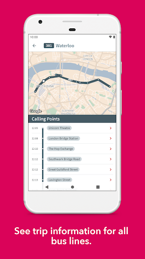 London Bus Checker Screenshots