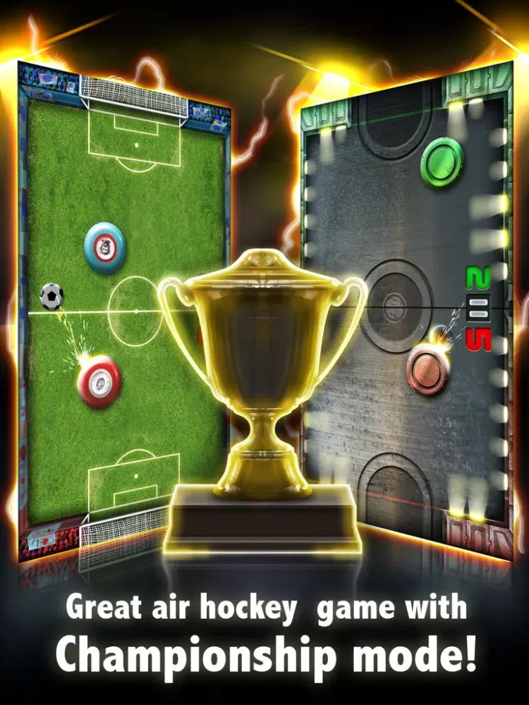 Tangkapan layar Air Hockey Championship iPad 