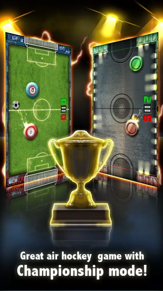 Tangkapan layar Air Hockey Championship