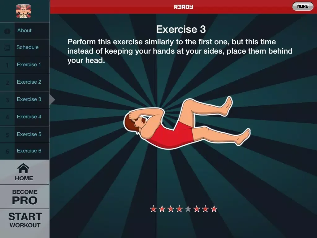 Ab Workout Trainer - Steel ABS A6W - Aerobic 6 pack Workout iPad 应用截图