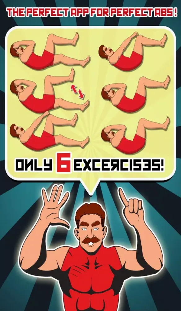 Ab Workout Trainer - Steel ABS A6W - Aerobic 6 pack Workout应用截图