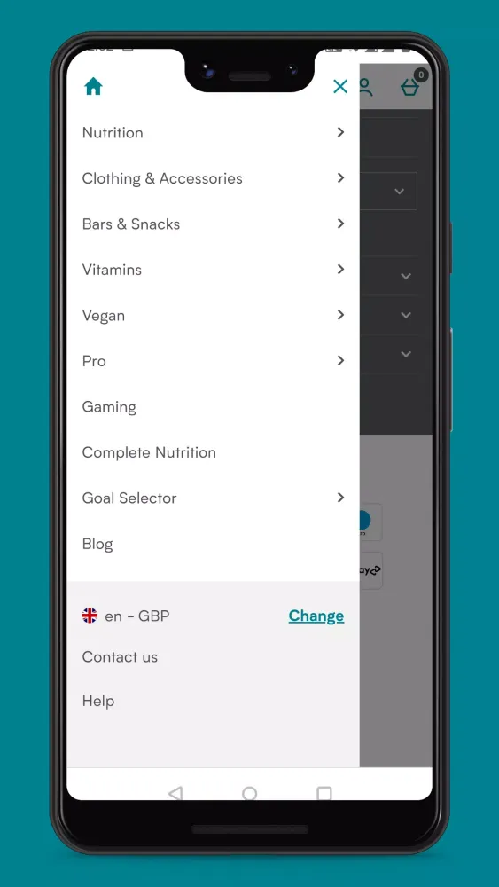 Capturas de pantalla de My Protein