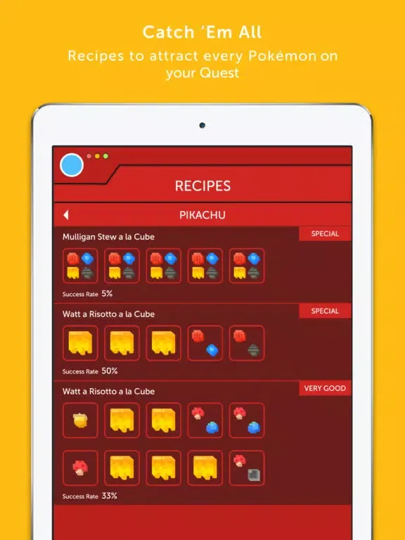Tangkapan layar Quest Cooking Companion iPad 
