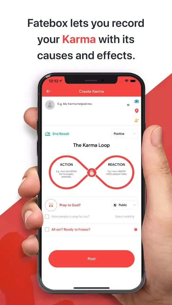 Capturas de tela do Fatebox - A Thinker's app
