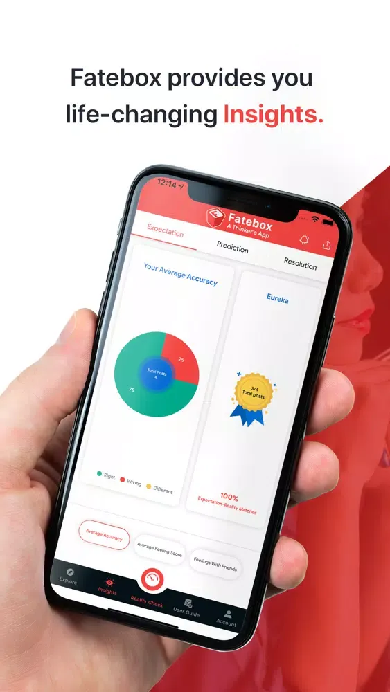 Capturas de tela do Fatebox - A Thinker's app