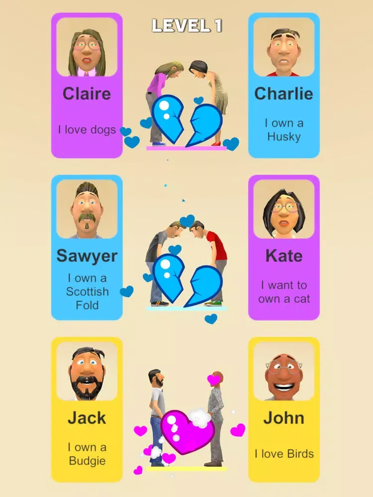 Tangkapan skrin Match Couples iPad 