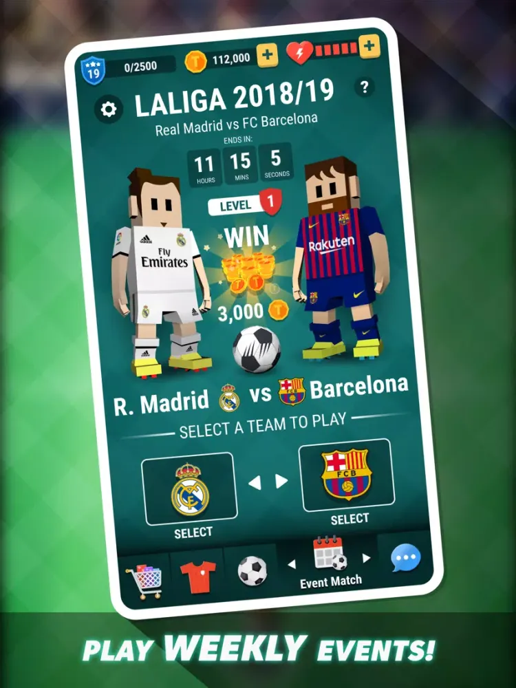 Tiny Striker La Liga iPad  Screenshots