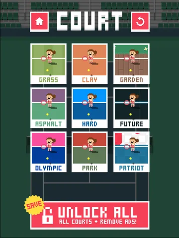 Tiny Tennis iPad  Screenshots