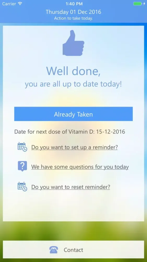 Zrzuty ekranu Cambridge Vitamin D