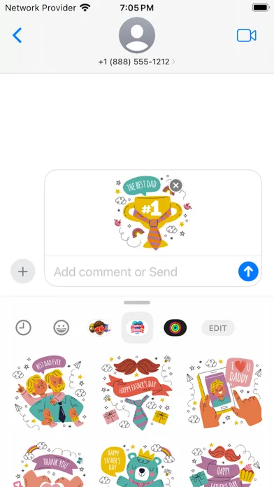 Father’s Day Stickers 2024 スクリーンショット