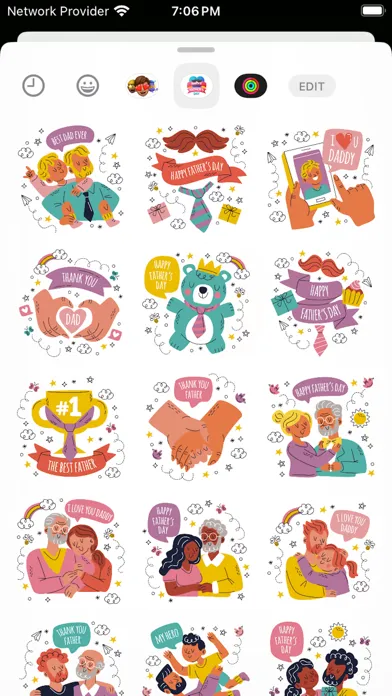 Father’s Day Stickers 2024 スクリーンショット