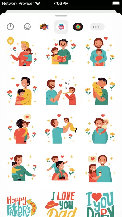 Father’s Day Stickers 2024 スクリーンショット