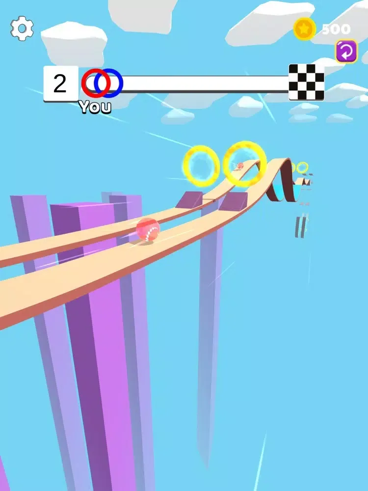 Tangkapan skrin Bounce Ball 3D: Bounce Game iPad 