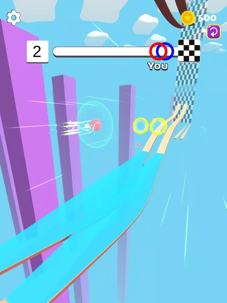Tangkapan skrin Bounce Ball 3D: Bounce Game iPad 