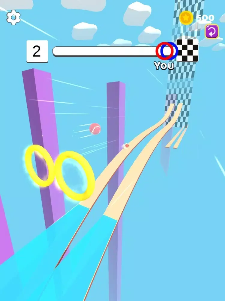 Tangkapan skrin Bounce Ball 3D: Bounce Game iPad 