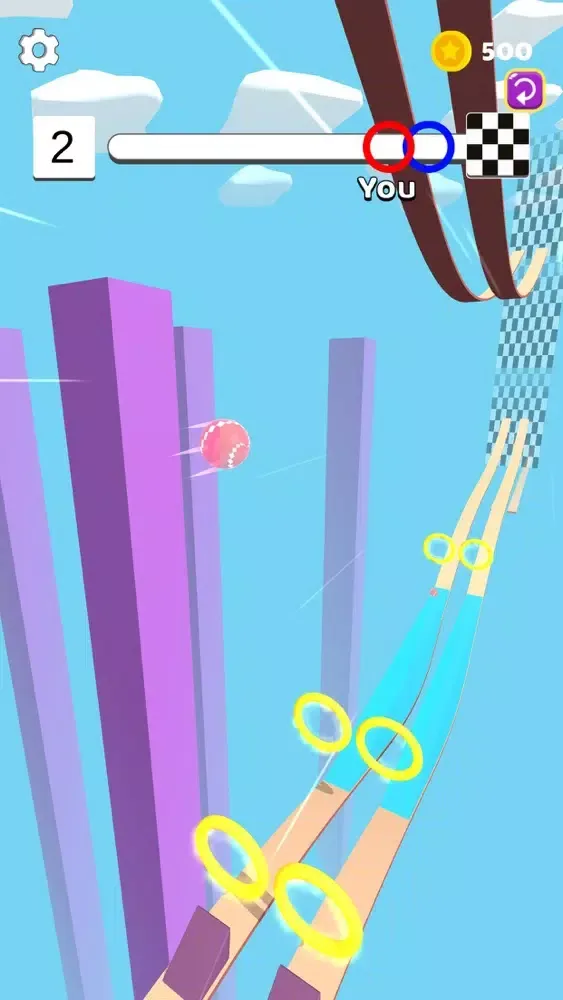 Tangkapan skrin Bounce Ball 3D: Bounce Game