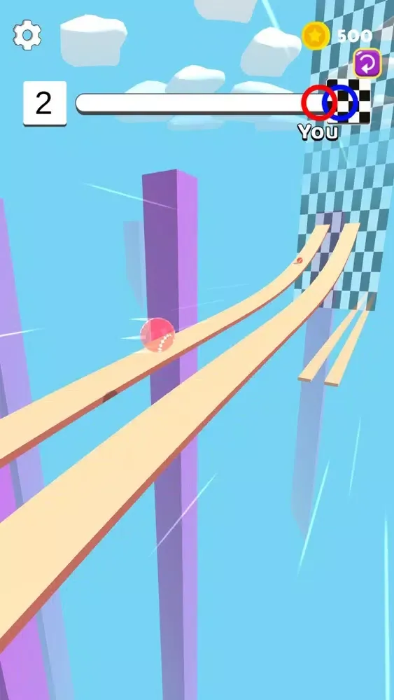 Tangkapan skrin Bounce Ball 3D: Bounce Game