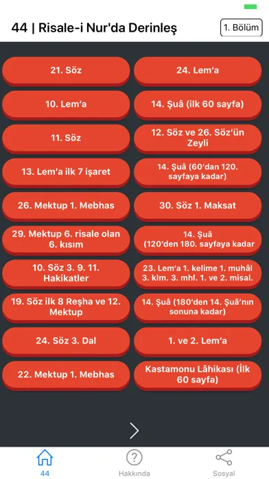 Capturas de tela do 44 Risalei Nurda Derinleş