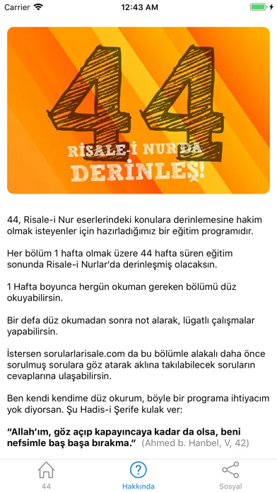 Capturas de tela do 44 Risalei Nurda Derinleş