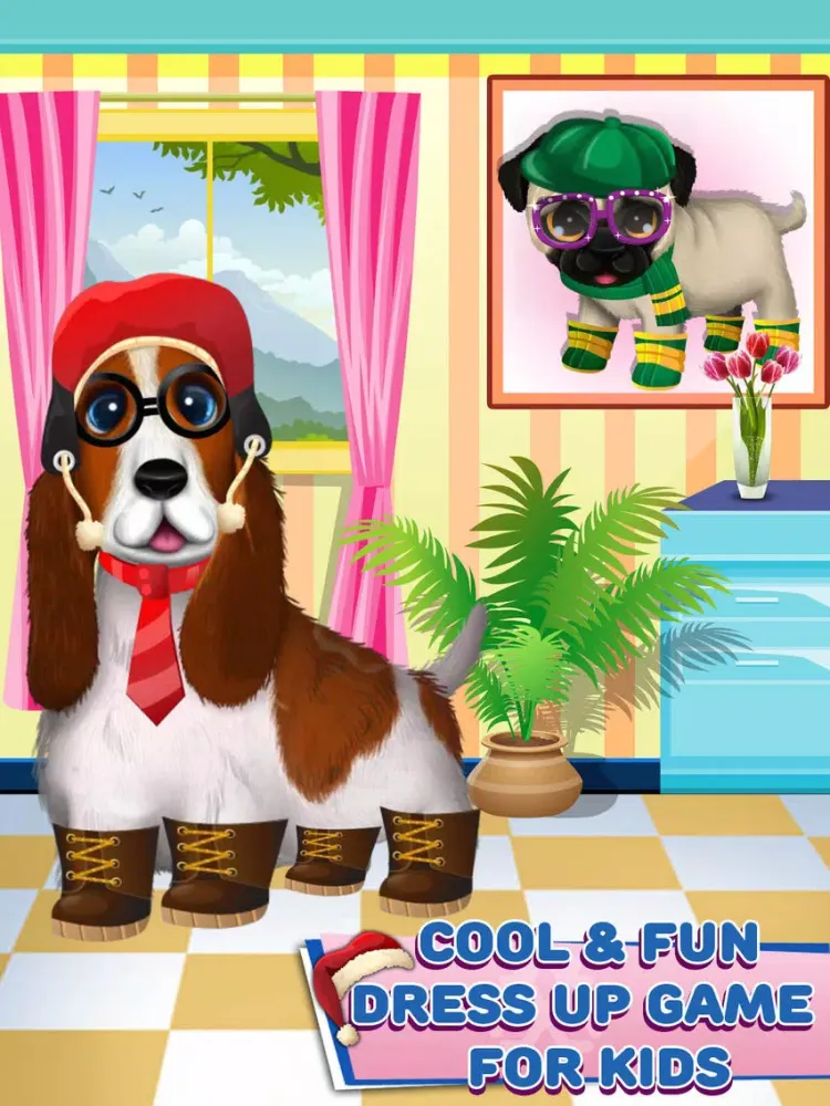 Pet Santa Makeover iPad  Screenshots