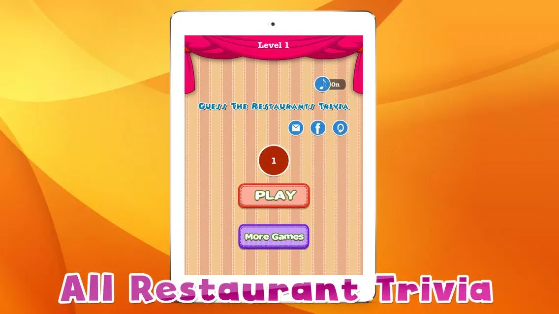 ภาพหน้าจอของ Guess The Restaurant Trivia Quiz - What’s The Restaurant Pics Guess And solve words It!!!