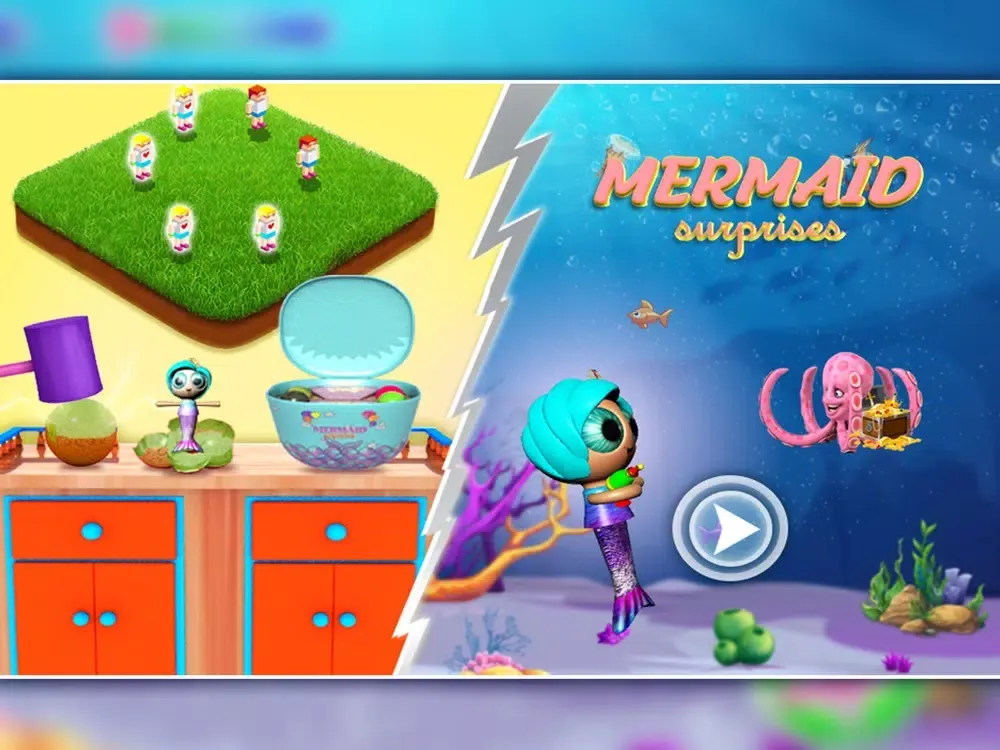 تصاویر Bubbly Mermaid Surprise Box! iPad 