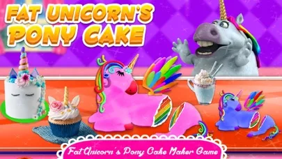تصاویر Fat Unicorn Cooking Pony Cake