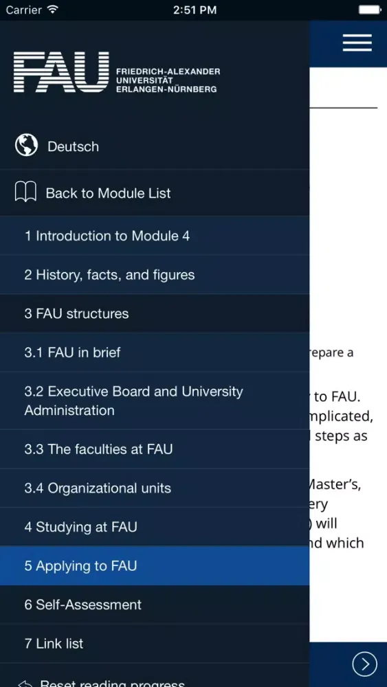 FAU Welcome Screenshots