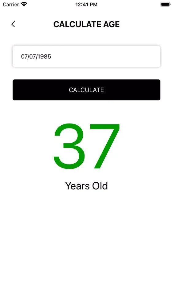 Fauji Age Calculator Screenshots
