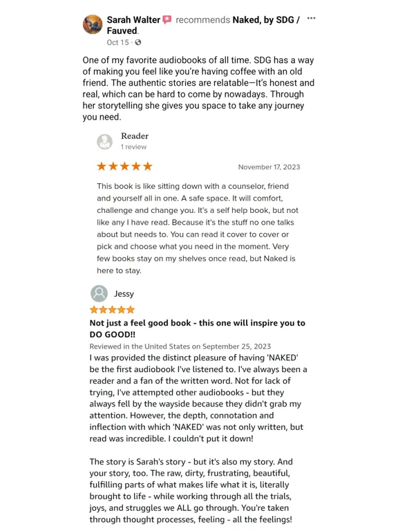 تصاویر Naked, by SDG (Audiobook!) iPad 