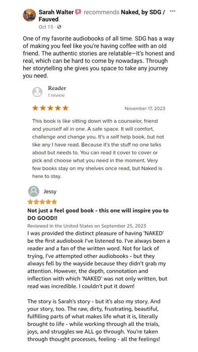 تصاویر Naked, by SDG (Audiobook!)