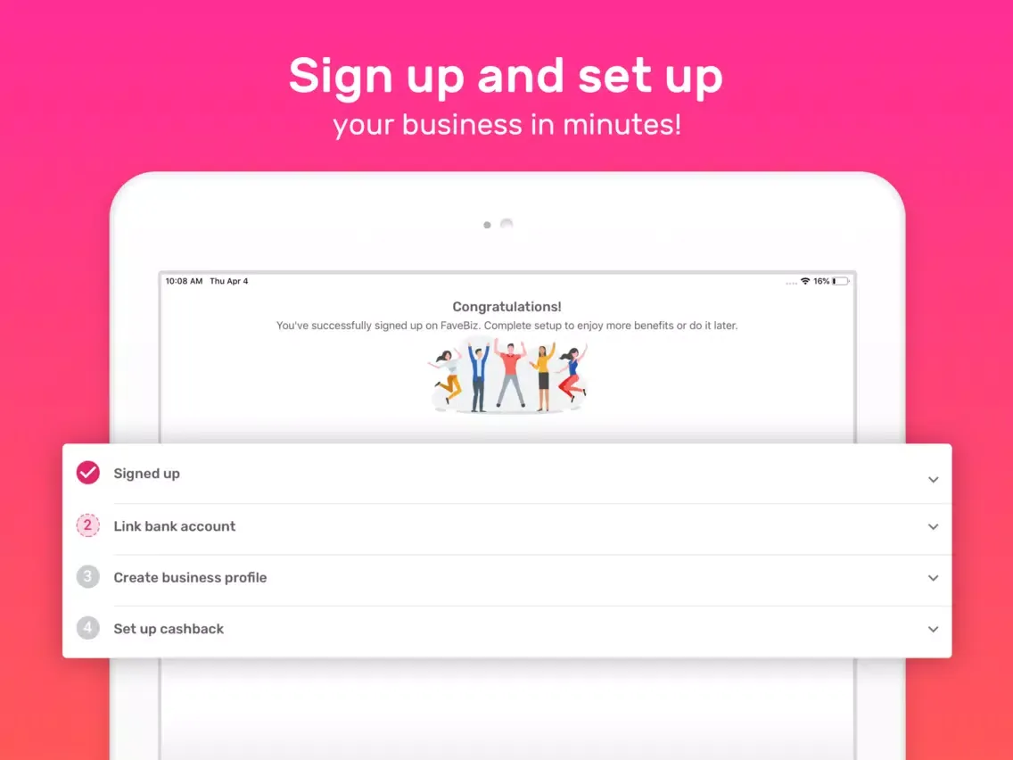 FaveBiz iPad  Screenshots