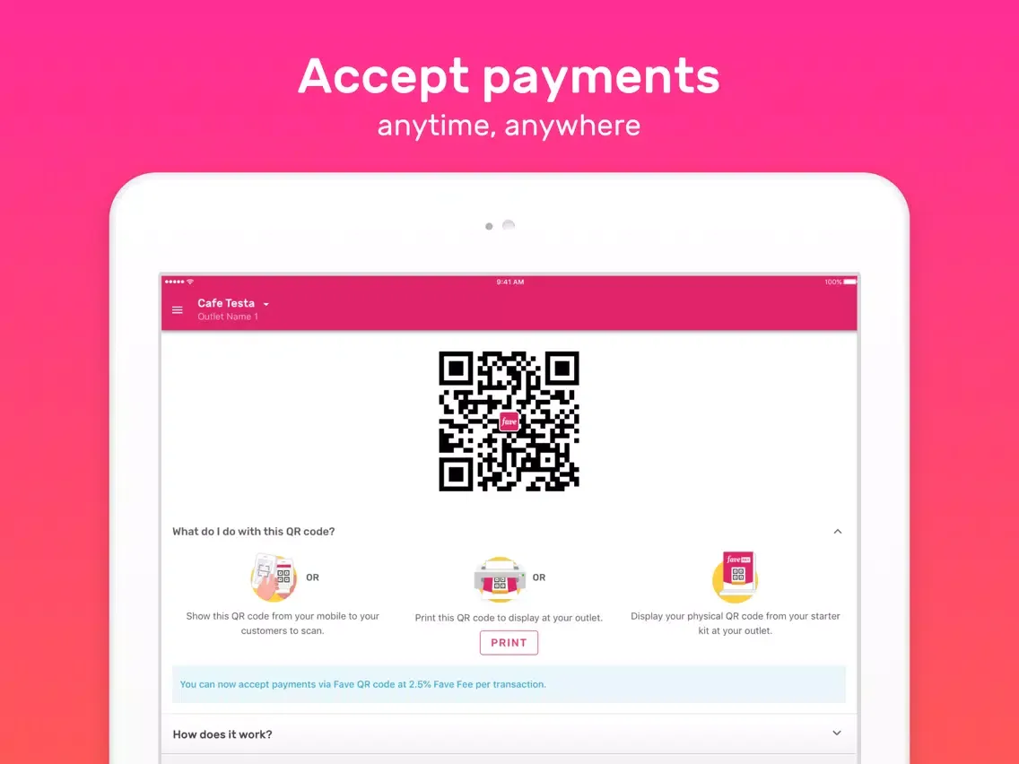 FaveBiz iPad  Screenshots