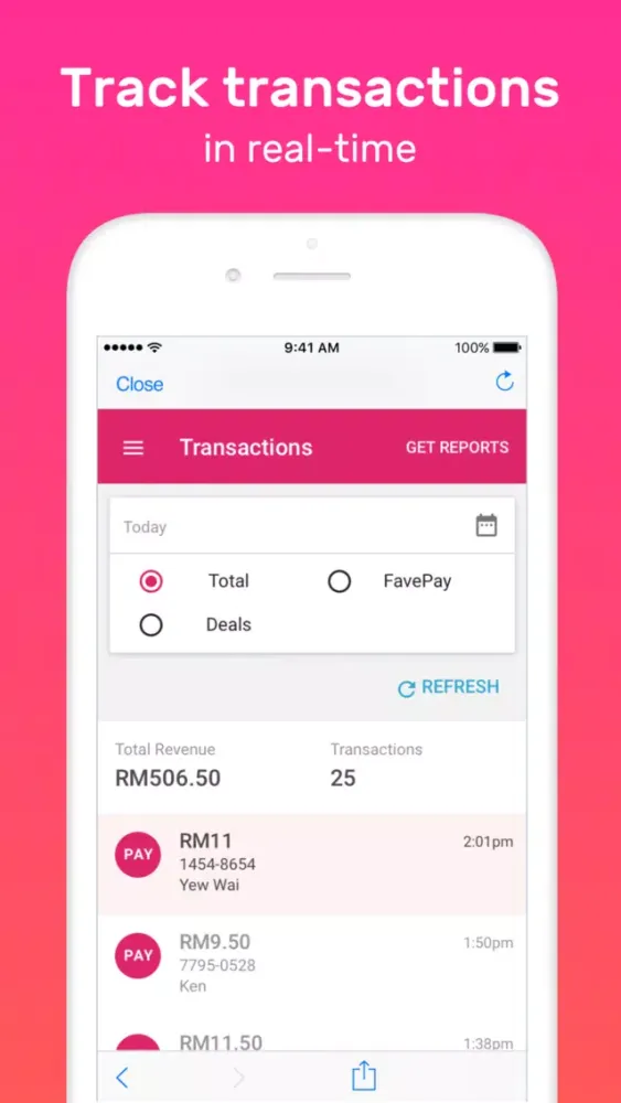 FaveBiz Screenshots