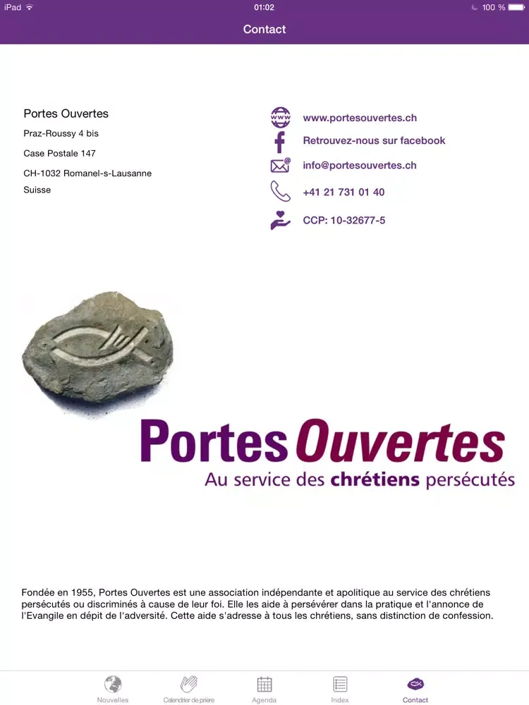 Open Doors Schweiz / Portes Ouvertes Suisse iPad  স্ক্রিনশট