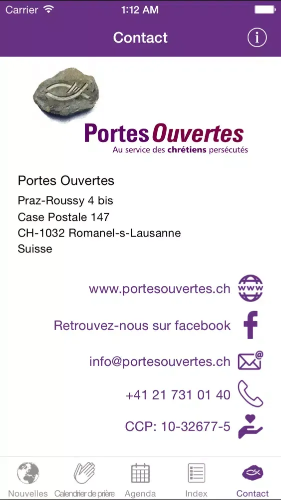 Open Doors Schweiz / Portes Ouvertes Suisse স্ক্রিনশট