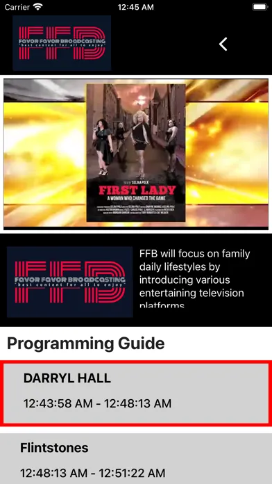 Capturas de pantalla de FaVor FaVor broadcasting