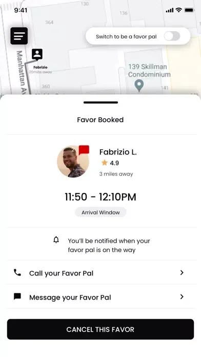My Favor App Screenshots